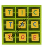 Wooden Flip Tic Tac Toe Game - Garden ( Ahşap Çevirmeli 3 Taş Oyunu )